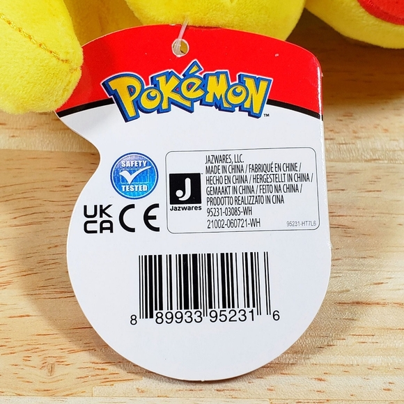 Jazwares Pokemon S4 PIKACHU 8" 2021 100% Genuine Collectible Gaming Plush - Picture 11 of 11